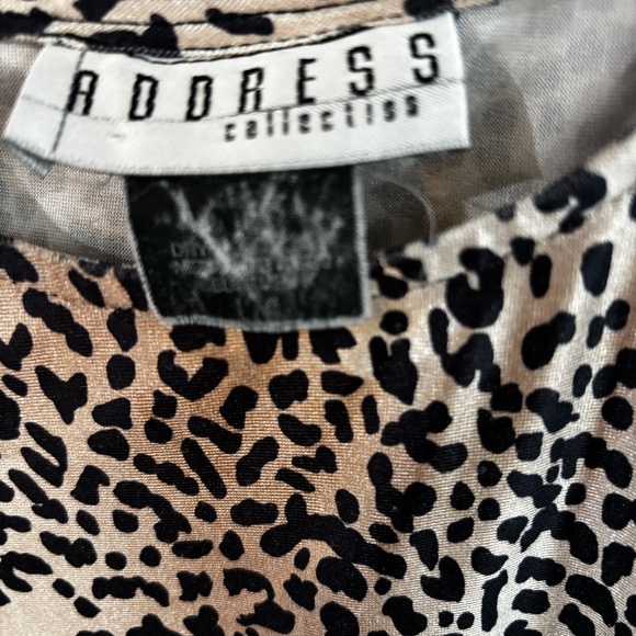 vintage leopard print top shiny - Picture 2 of 4